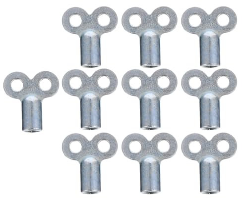 10piezas Llaves De Radiador Cuadradas De Aleación De Zinc Para Purgado De Aire Herramientas De Fontanería Para Válvulas De Radiador Y Gas