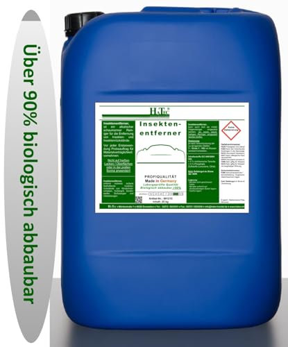 HaTec, Eliminador de insectos de 25 kg, elimina fácilmente los residuos de insectos extremadamente adherentes de parabrisas, rejillas, faros, parachoques y carenados