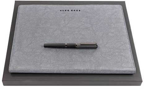 Hugo Boss Schreibset HPFP105J (Füllfederhalter & Schreibmappe A4) | Geschenkbox