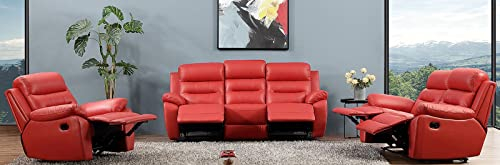 Voll-Leder Sofagarnitur Fernsehsofas Relaxsofas 5131-3+2+1-8401