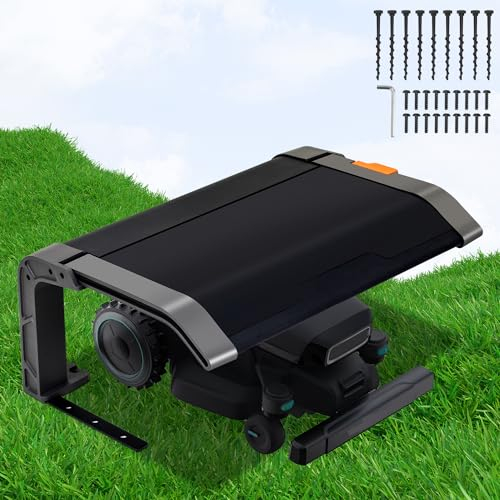 Gimisgu Überdachtes Carport für Mähroboter Klappbare Garage mit Schutzhülle gegen Witterungseinflüsse, passend für Rasenmäherroboter