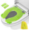 Grün Toilettensitzbezug Faltbarer Toilettentrainer für Kinder, Faltbarer Toilettensitz Kinder, Tragbar Kinder Toilettentrainer Sitz, WC Sitz Kleinkind Reise Töpfchentrainer mit Aufbewahrungstüte