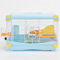 Hamster Cage Small Animal Cage 2 Layers Transparent Spacious Tray Design Easy to Clean Breathable Easy to clean Size 14.17”(W) X10.63(L) X9.84(H) Suitable for small hamsters under 3 inches