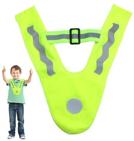 THKO Warnweste Kinder, Leichte Warnweste Kinder Leuchtweste Kinder Stolze Kindergarten Kinder Ab 2 Jahre gehört in jeden Turnbeutel Kindergartenrucksack Kinderwarnweste 2-10 Jahre
