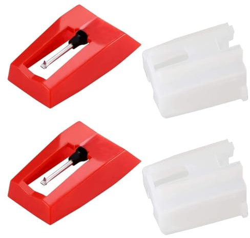 RAXLUPO 2 Pièces Aiguille Tourne Disque universelles pour tourne-disque phonographe aiguille tourne disque Aiguilles de Remplacement Lecteur Disques Convient Phonographe et Vinyles