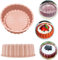 Zhenghebuy Moule Gateau Silicone Rond 20cm,Antiadhésif Moule a Gateau Rrond,Moule Silicone Patisserie Rond,Réutilisable Moule à Gâteau Cannelé pour Cheesecake,Brownie,Chocolat