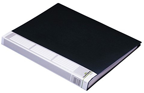 Durable Sichtbuch Duralook für A4 mit 40 Hüllen Rückenbreite: 25 mm schwarz, 242401