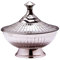 Orientalische Zuckerdosen Dosen aus Messing in Silber Anwar 12cm| Marokkanische Minzdose Tee Kaffee Dose klein | Ramadan Vintage Vorratsdose Gewürzdose rund | Orientalische Dekoration auf dem Tisch