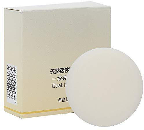 Sonew Savon de Beauté au Lait de Chèvre, Nettoyant en Profondeur et Hydratant pour le Visage pour Homme et Femme, Ingrédients Biologiques Naturels