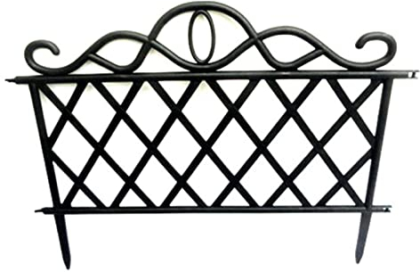 Garten Dekorativer Zaun Beetzaun Set Zaunelemente Kunststoff Einzäunung Und Abgrenzung Für Haus, Garten Und Balkon,5pcs