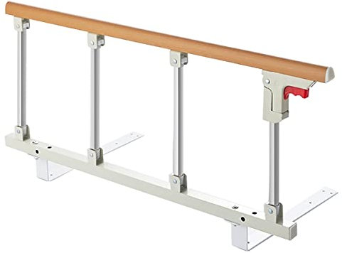 Gdmokle Bettgitter für Ältere, Faltbare Rausfallschutz Sicherheits Bettschutzgitter, Stabile Metall Bewachen Assist Griff für Erwachsene Heimpflege, Krankenhaus, 95x40cm
