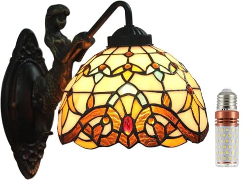 Five liters 8-Inch European Modern Baroque Tiffany Wall Lamp Wall Sconces Wall Lighting