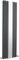 Balterley Vertical Double Panel Radiator with Mirror - 1800mm x 499mm - Anthracite