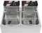 Friggitrice elettrica da 5000 W, 12 l, in acciaio inox, termostato, friggitrice con friggitrice, olio grasso, temperatura a freddo