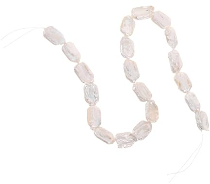 Housoutil Barockperlen Süßwasser Zuchtperlen Unregelmäßige Lose Spacer Perlen für Ohrringe Halsketten Armbänder DIY Schmuckherstellung Hautfreundlich Glatt