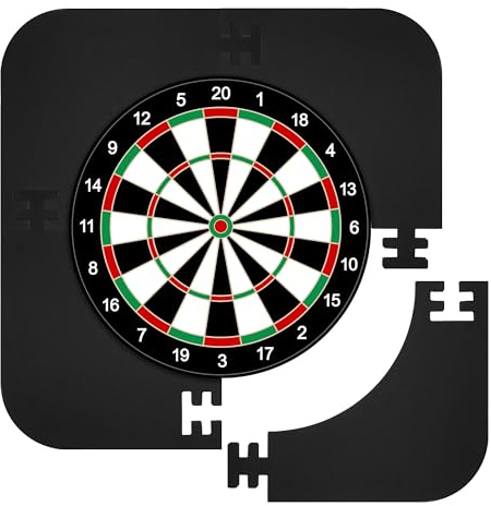 Zocipro Dartscheibe Schutzring, Surround Auffangring Dart Backboard, Wandschutz für Dartboard, Leichtes Eva Dartscheiben Surround für Ø 45 cm Dartscheibe (Schwarz)