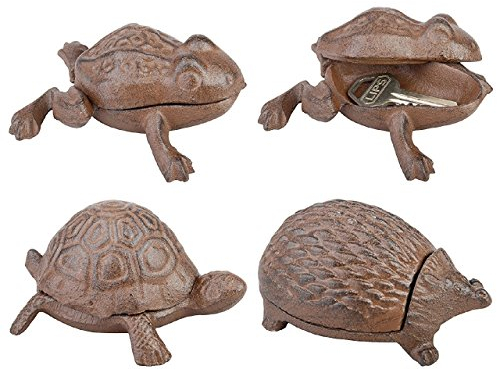 Esschert Design Schlüsselversteck, Schlüsselaufbewahrung, 1 Stück, sortiert, ca. 11 cm x 8,6 cm x 5,8 cm