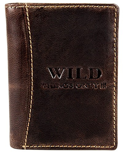 Bag Street Herren Geldbörse rustikal Rindleder 5452 Leder Farbe: Braun