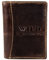 Bag Street Herren Geldbörse rustikal Rindleder 5452 Leder Farbe: Braun