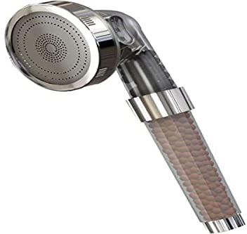 Herzberg HG5032 - Soffione doccia a risparmio idrico, 3 posizioni di massaggio