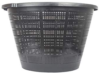 1 Pflanzkorb XXL 40 cm Wasserpflanzenkorb für Gartenteich - Pflanzkorb gut für Anzucht Gewächshaus Teichpflanzen Seerosen Kunststoff Aquarium Pflanzen Korb Gartenteich Gewächshaus Zubehör