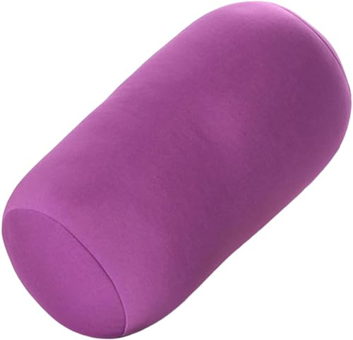 UWOBTN Almohada de Tubo de Microperlas,30x14cm Cojín Cilíndrico, Lumbar/Cuello/Espalda Almohada Apoyo en Rollo, para Dormir/Hogar/Oficina/Viajes/Yoga/Coche(Color 3)
