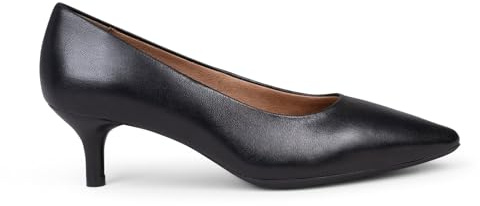 miMaO Zapatos de Vestir con tacón Kitten en Piel Negro, EU 36
