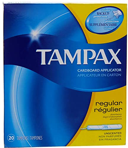 Tampax Regular Tampons with Cardboard Applicator, 150g