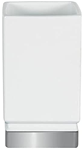 Spirella Gobelet Porcelaine Roma Blanc & Argent