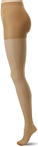 Charnos Women's 1pp 10 Denier Run Resist Tights, Pink (Nude ), L UK