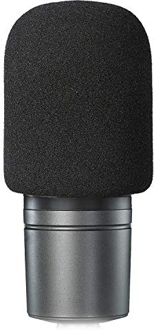 SUNMON Windscreen Foam Cover, Windscreen Pop Filter for Audio-technica AT2020 Condenser Studio Microphone,Compatible with AT-2035 AT-2050 ATR2500 ATR2500X AT-4040 Microphones(Black)
