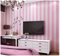 Tapeten Rosa Gestreifter Druck Fototapete Moderne Tapete Wanddeko Vliestapete Wohnzimmer Schlafzimmer Selbstklebende Tapete TV Hintergrund Wallpaper53x1000cm(Breite x Höhe)
