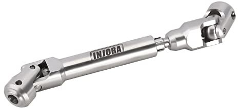 INJORA Eje de Transmisión Acero Inoxidable Servicio Pesado para Axial SCX10 90046 AXI03007 TRX4 Redcat Gen8 1/10 RC Coche Crawler Upgrade