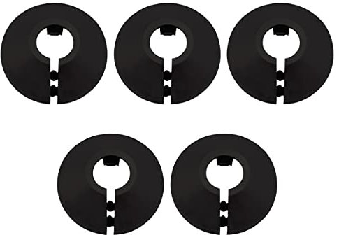 Cozylkx 5 Stück Heizungsrohr Rosette, Dekorativ Rohrabdeckung aus Kunststoff, Abdeckrosetten, Rohrschellen Rohrmanschette für 12 mm Durchmesser Rohr