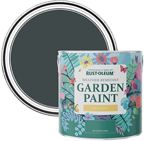 Rust-Oleum Black Mould-Resistant Garden Paint In Matt Finish - Black Sand 2.5L