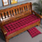Rr tianshi Dickes Baumwoll-Bankkissen, 2-/3-Sitzer, Baumwoll-Sofa-Bank, Sitzkissen, langes Sitzkissen für Zuhause/Garten/Terrasse/Schaukel/Innenbereich (50 x 40 cm, Rot)