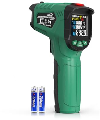 Infraröd termometer, SQECH lasertermometer -50~800 ℃ (-58~1472 ℉)