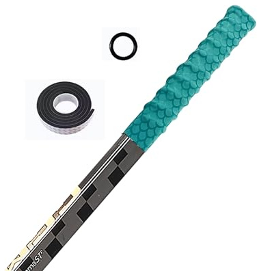 UICE Hockey Sticks Grip,Replacement for Ice Hockey Sticks Tape, Fits Adult and Kids,Easy Install, Durable, Ideal Team Swag, Clean Non-tack,Fish Scale Pattern-Green