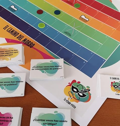 El Camino del morbo-Juego para Adultos-Juego erótico Grupo-Juego Parejas–Juego de Mesa Adulto–Juego Sexual para Adultos-Juego Sexual para Swingers-Intercambio de Parejas