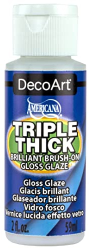 Deco Art Triple Thick Brilliant Brush-On Gloss Glaze 2Oz-