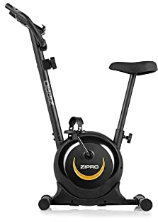ZIPRO Ergometer Heimtrainer Fahrrad mit 8-Stufigem Magnetwiderstand, Smartphone-Halter, LCD-Monitor, Verstellbarem Sattel, Hometrainer Fahrrad für Cardiotraining zu Hause, Leichtes Fitnessbike