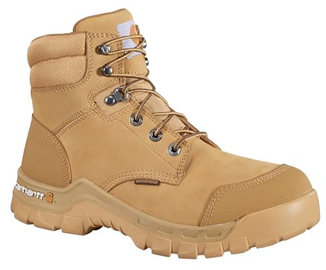 Carhartt Men's Rugged Flex WP 6 Composite Toe Work Boot, Wheat, 10.5 M US
