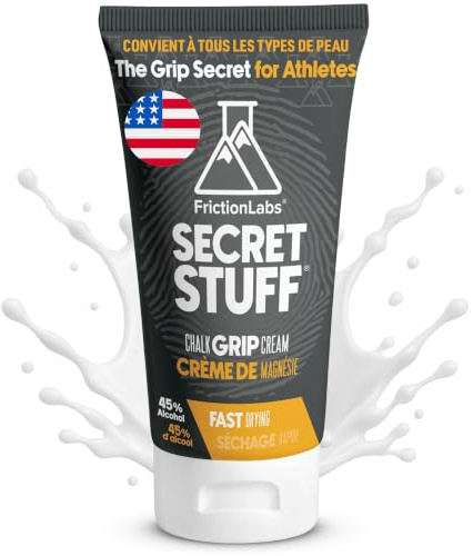 Friction Labs Secret Stuff Liquid Chalk, Original Formula with Alcohol - Sports Chalk Cream - Great Grip for Gymnastics, Rock Climbing, Weight Lifting, Pull-Ups, Deadlifts, Kettlebells, Pole