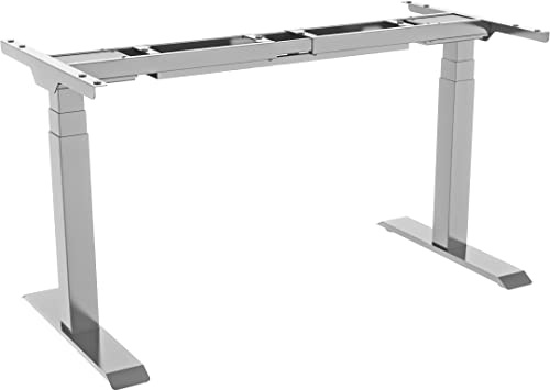 celexon elektrisch höhenverstellbarer Schreibtisch Professional 58-123cm weiß | Gestell mit Timer-Funktion und Höhenspeicherung | ergonomisches Arbeiten im Sitzen und Stehen im Büro & Home-Office