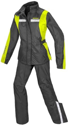 SPIDI Touring Rain Kit 2-Teiler Damen Motorrad Regenkombi, gelb, L