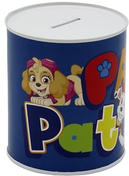 CyP Brands Paw Patrol- Salvadanaio, tazza, salvadanaio termosigillato, risparmio, monete e banconote, multicolore, prodotto ufficiale