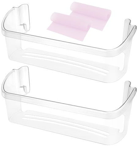242126602 Refrigerator Door Bin Shelf Replacement for Frigi-daire Refrigerator Bottom Side Door Shelf Bin 2 Shelves, Fetechmate Refrigerator Door Bin Replace FFSS2625TS0 LFSS2612TF0-2 Pack