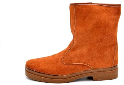 La Gran Zapatería Botas hombre con cremallera lateral – Piel Serraje, Antideslizantes – Bota para trabajo de Campo, Agrícola, Huerto y Uso Diario