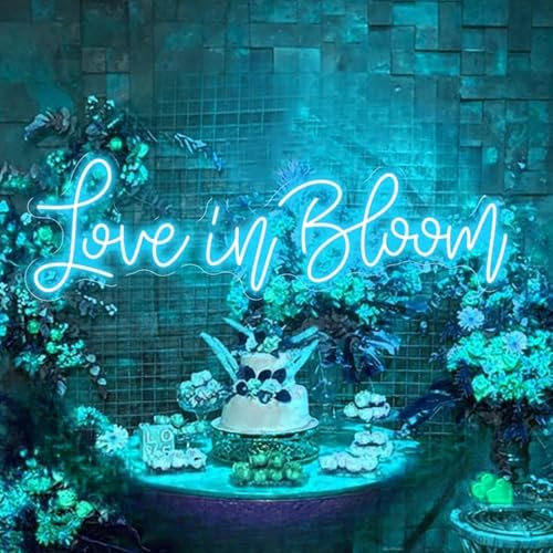 Xusdamyj kärlek till blomma neontecken, användaranpassat bröllopsljus, LED-tecken för bröllop bakgrund, handgjorda förmåner, promposal lampa