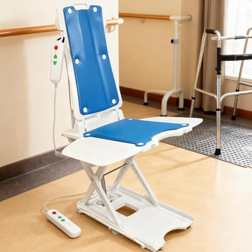 Sollevatore elettrico leggero per sedia, sollevatore portatile da pavimento e da bagno, pieghevole, impermeabile IP68, sollevatore da pavimento con telecomando, altezza regolabile da 2,3 a 18,9, s
